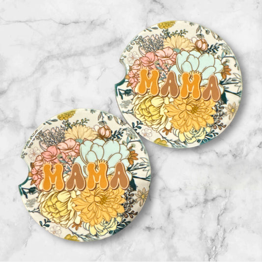 Mama Floral Car Coaster